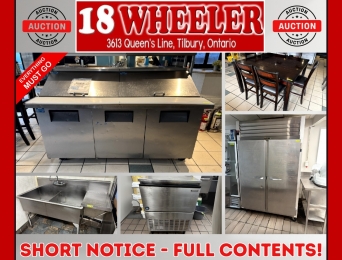 SHORT NOTICE - 18 WHEELER RESTAURANT AUCTION